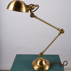 Copper table lamp hotel study desk lamp