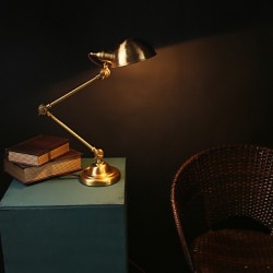Copper table lamp hotel study desk lamp