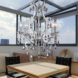 Max 40W Traditional/Classic Chrome Chandeliers Living Room / Bedroom / Dining Room