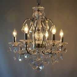 MAX:60W Traditional/Classic Crystal Chrome Metal Chandeliers Bedroom / Dining Room / Study Room/Office / Entry / Hallway