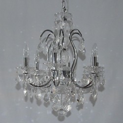 MAX:60W Traditional/Classic Crystal Chrome Metal Chandeliers Bedroom / Dining Room / Study Room/Office / Entry / Hallway