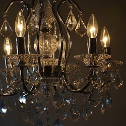 MAX:60W Traditional/Classic Crystal Chrome Metal Chandeliers Bedroom / Dining Room / Study Room/Office / Entry / Hallway