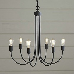 MAX:60W Country Bulb Included Painting Metal Chandeliers Living Room / Bedroom / Dining Room / Study Room/Office / Entry / Hallway