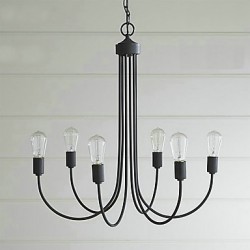 MAX:60W Country Bulb Included Painting Metal Chandeliers Living Room / Bedroom / Dining Room / Study Room/Office / Entry / Hallway