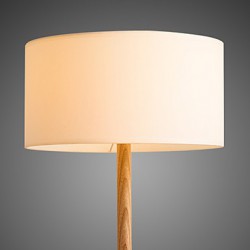 Design Style Square Feature Warm Wooden Table Lamps