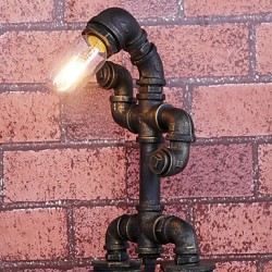 Retro Industrial Iron Pipe Lamp