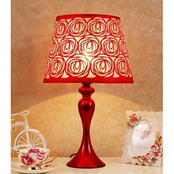 Wedding Room Big Red Desk Lamp