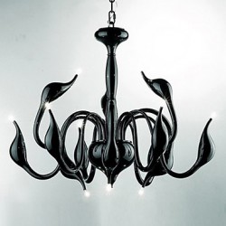 Max 10W Modern/Contemporary Candle Style Electroplated Metal Chandeliers Living Room / Bedroom / Dining Room
