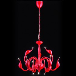 Max 10W Modern/Contemporary Candle Style Electroplated Metal Chandeliers Living Room / Bedroom / Dining Room