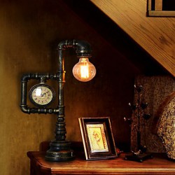 American Country Vintage Iron Lamp Tube LampBedroom Study Personality Living Room Watch Industry Wind Lamp