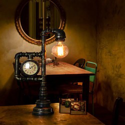 American Country Vintage Iron Lamp Tube LampBedroom Study Personality Living Room Watch Industry Wind Lamp