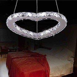 1W Modern/Contemporary Crystal / LED Chrome Metal Chandeliers Living Room