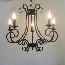 Max 40W Traditional/Classic Painting Metal Chandeliers Bedroom / Dining Room / Kitchen