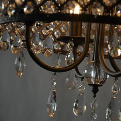 Max 60W Modern/Contemporary / Drum Crystal Chrome Chandeliers Living Room / Bedroom / Dining Room / Study Room/Office