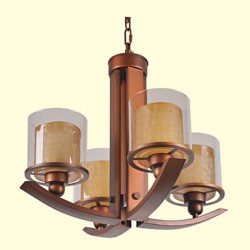 5 Traditional/Classic / Retro Mini Style Painting Metal Chandeliers Living Room / Bedroom / Dining Room