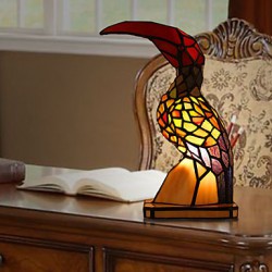 E14 8*10*25CM 5-8㎡220V Parrot Europe Type Restoring Ancient Ways Of Creative Desk Lamp Light Led