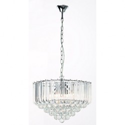 Modern Acrylic Crystal Style Chandelier, 5 Lights