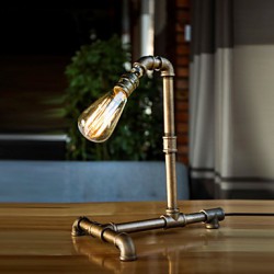 Handmade Vintage Edison Table Lamp Light Bulb Vintage Table Lamps Personalized Water Pipe Desk Lamp FJ-DT2X1-007A0