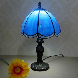 20*37CM Contemporary Household Contracted Hotel Cafe Bar Glass Art Desk Lamp Light Led