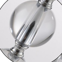 Modern Triple-Ball Crystal Table Lamp