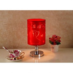 A Study Of fabric Dimmable Red Wedding Celebration lamp