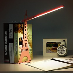 34.6*14.5*36.8CM Creative Fashion Energy-Saving Personality Paris Eiffel Tower Model Desk Lamp Light Led