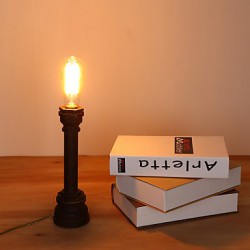 E27 28*9CM 15-20㎡220V Button Switch Creative Retro Fashion Warm Art Contracted Conduit Desk Lamp LED Light