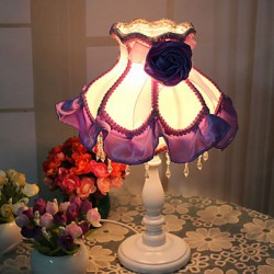 18*36CM European Rural Creative Bedroom Lovely Princess Resin Lamp Light Led