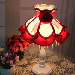 18*36CM European Rural Creative Bedroom Lovely Princess Resin Lamp Light Led